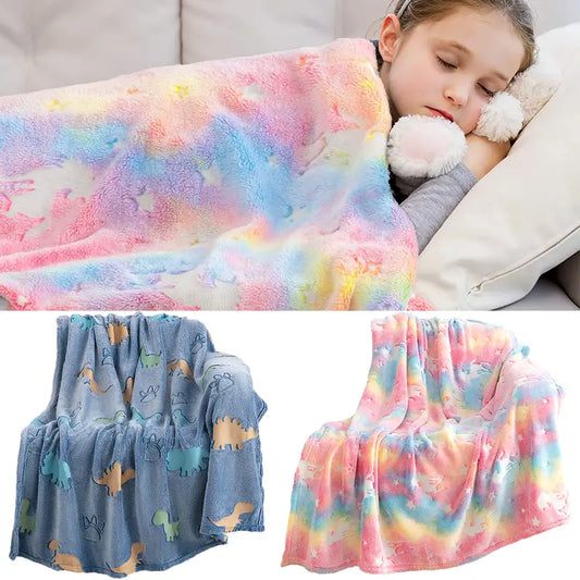 Glow in the Dark Ultra-Soft Flannel Throw Blanket