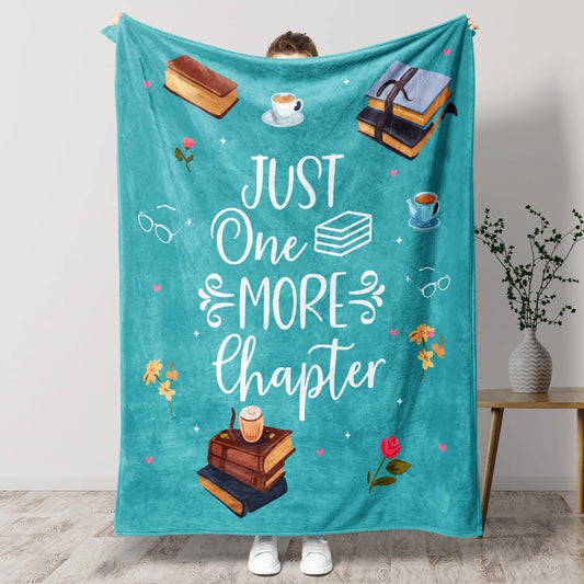 Calibron Book Lovers Gifts Gifts for Book Lovers Women Men Throw Blanket Book Club Gifts for Reading Lover Bookish Librarian Gifts Throw Blanket 60" x50 (Green)